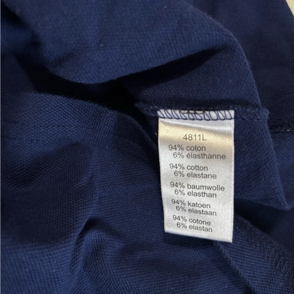 Lacoste Women's Blue Button Down Polo - Picture 4 of 4